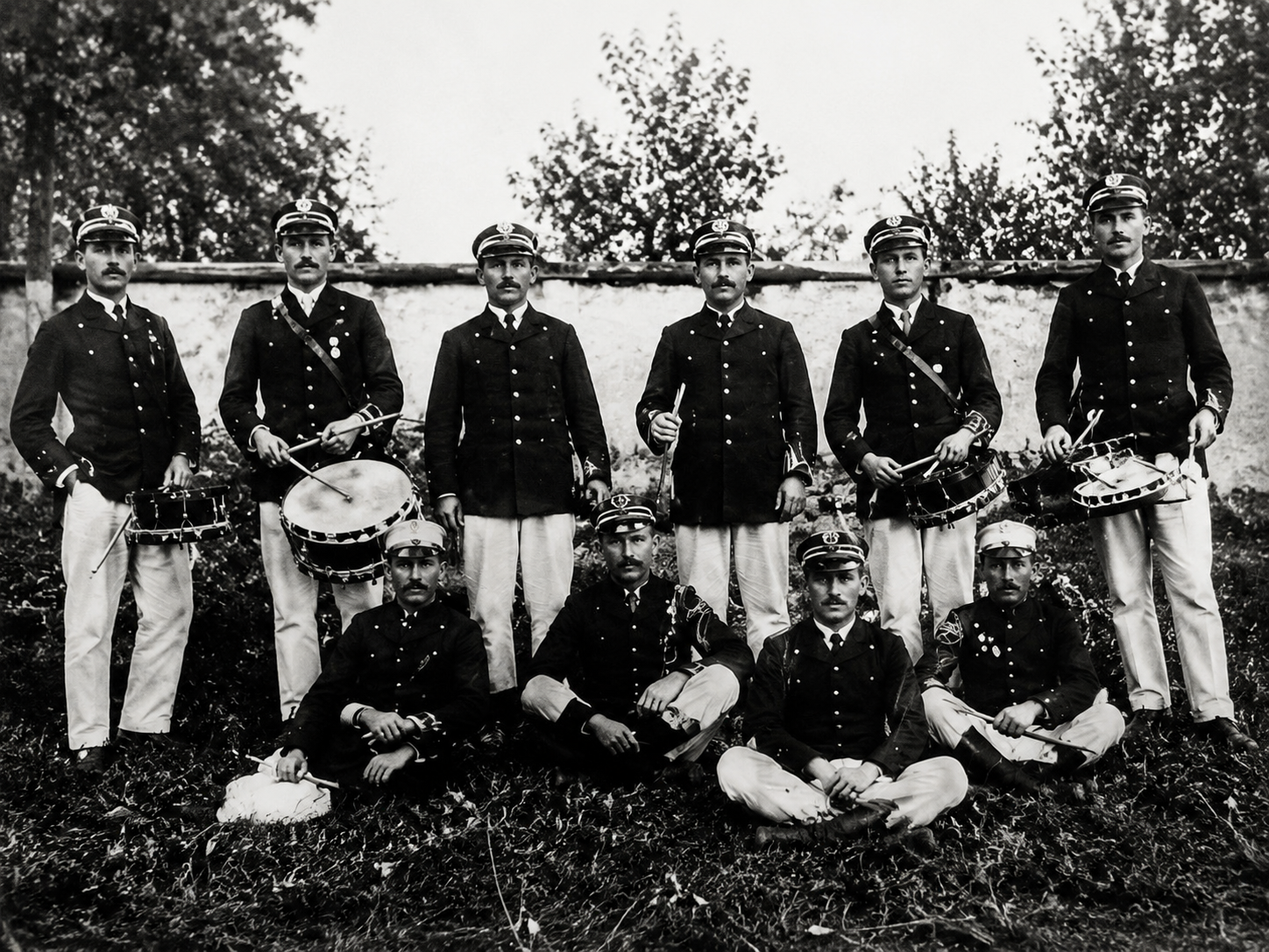 Historisches Foto des Spielmannszugs Wald-Michelbach